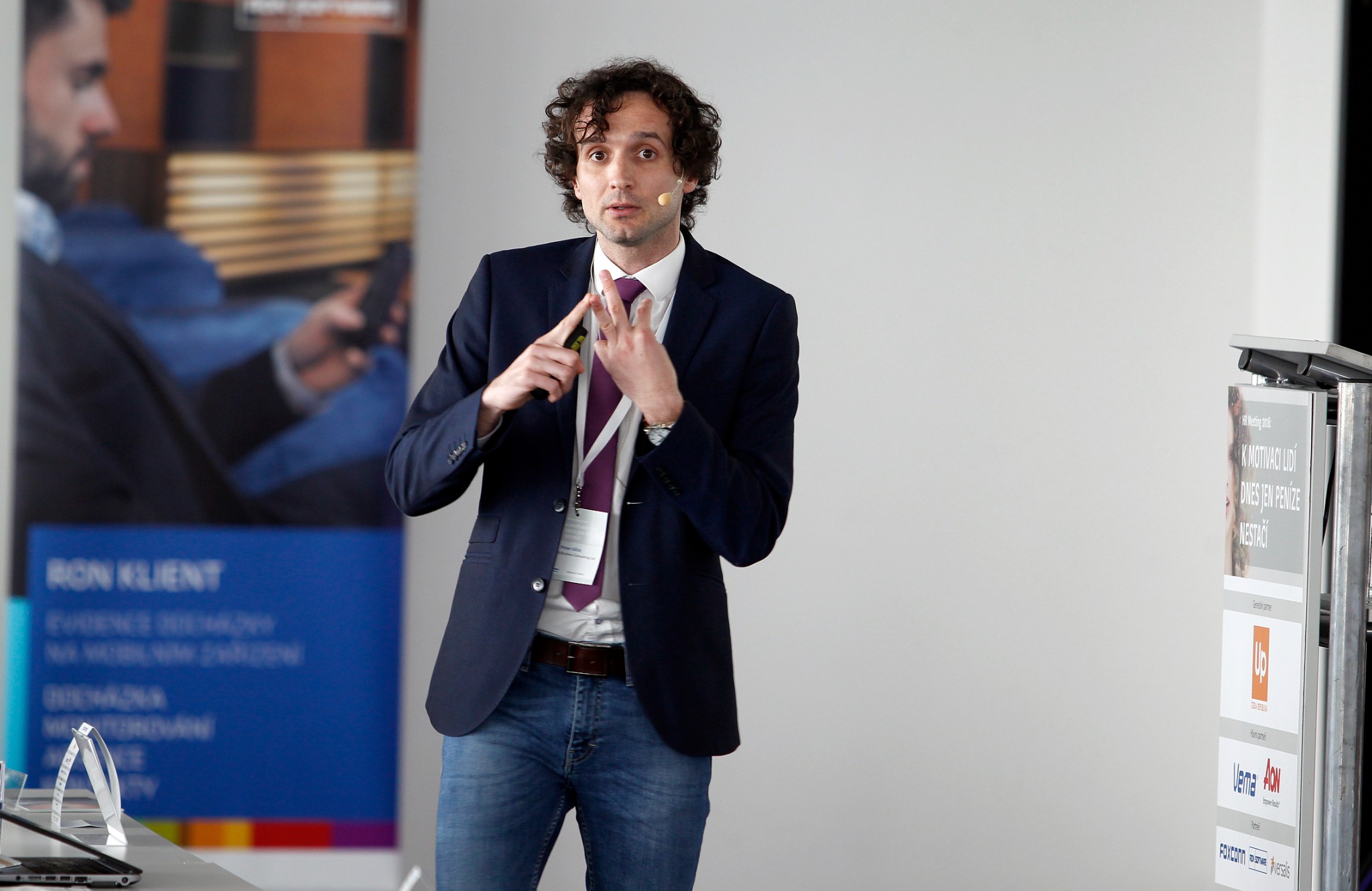 Peter Ulcin speaking at a professional conference